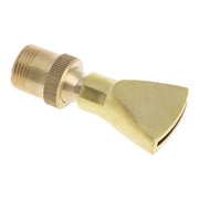 Water View Rockery Fountain All Copper Stainless Steel Adjustable Universal Fan-shaped Flat Nozzle, Size: 6 Point(Brass)