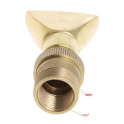 Water View Rockery Fountain All Copper Stainless Steel Adjustable Universal Fan-shaped Flat Nozzle, Size: 6 Point(Brass)