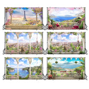 3m x 1.8m Scenery Seamless Party Photo Selfie Photography Background Cloth(KF04)