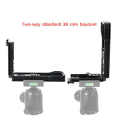 BEXIN Push-Pull Type Vertical Shoot Quick Release L Plate Bracket Base Holder with Hot Shoe for Sony ILCE-7RM4 / A7R4 / A7R IV