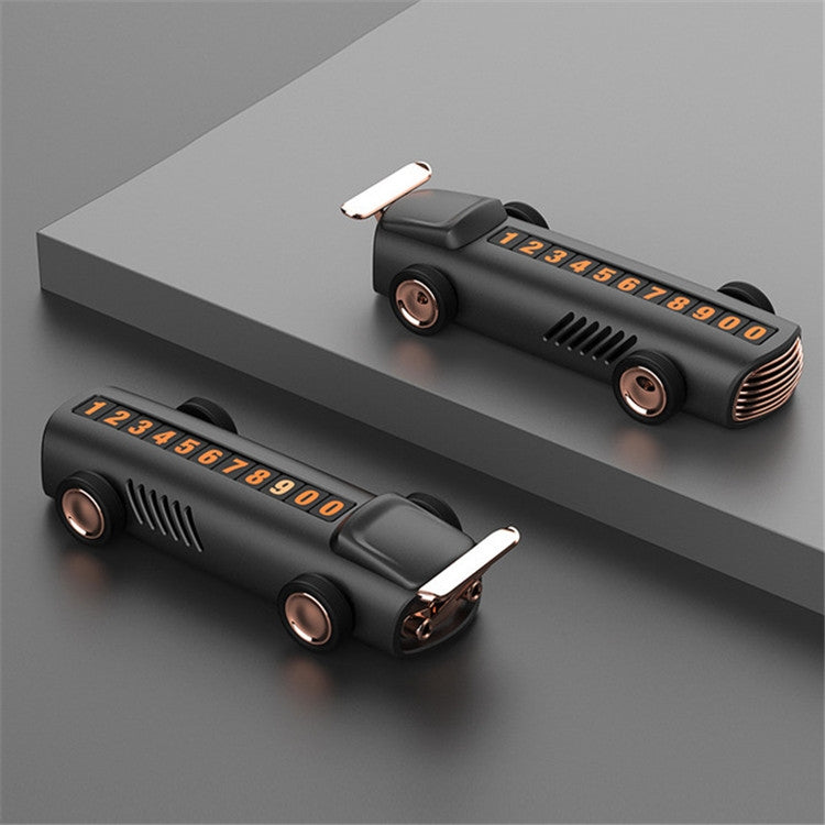 Temporary Parking Number Plate For Car With Hidden Car Card Multifunctional Car Perfume Decoration