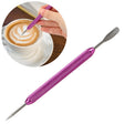 Fancy Coffee Pull Flower Needle Stainless Steel Carved Rod Crochet Flower Needle(Purple) - free shipping - PMC TechLife - Order now!