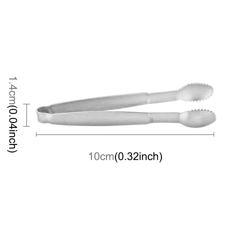 Stainless Steel Coffee Sugar Clip Kitchen Bar Clip(Silver)