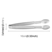 Stainless Steel Coffee Sugar Clip Kitchen Bar Clip(Silver)