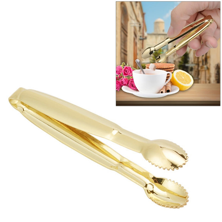 Stainless Steel Coffee Sugar Clip Kitchen Bar Clip(Gold)