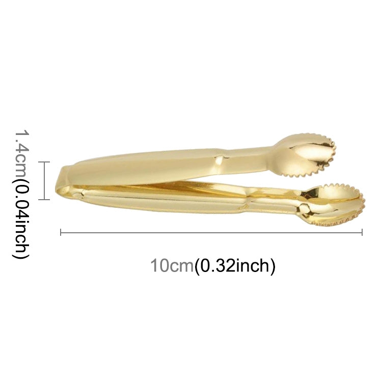 Stainless Steel Coffee Sugar Clip Kitchen Bar Clip(Gold)