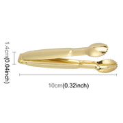 Stainless Steel Coffee Sugar Clip Kitchen Bar Clip(Gold)