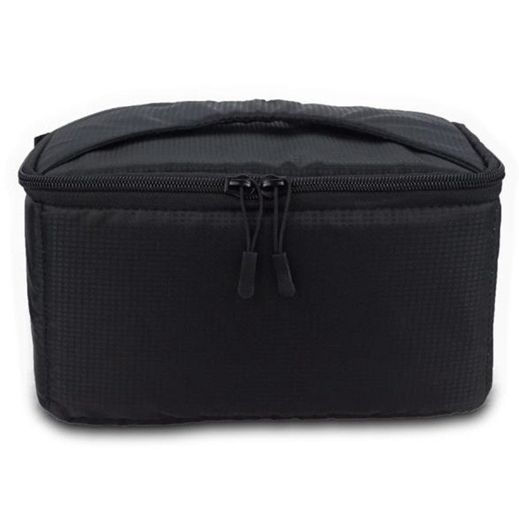 Water-resistant DSLR Padded insert Case Water-resistant Zipper Removable Partition Camera Bags(Black)
