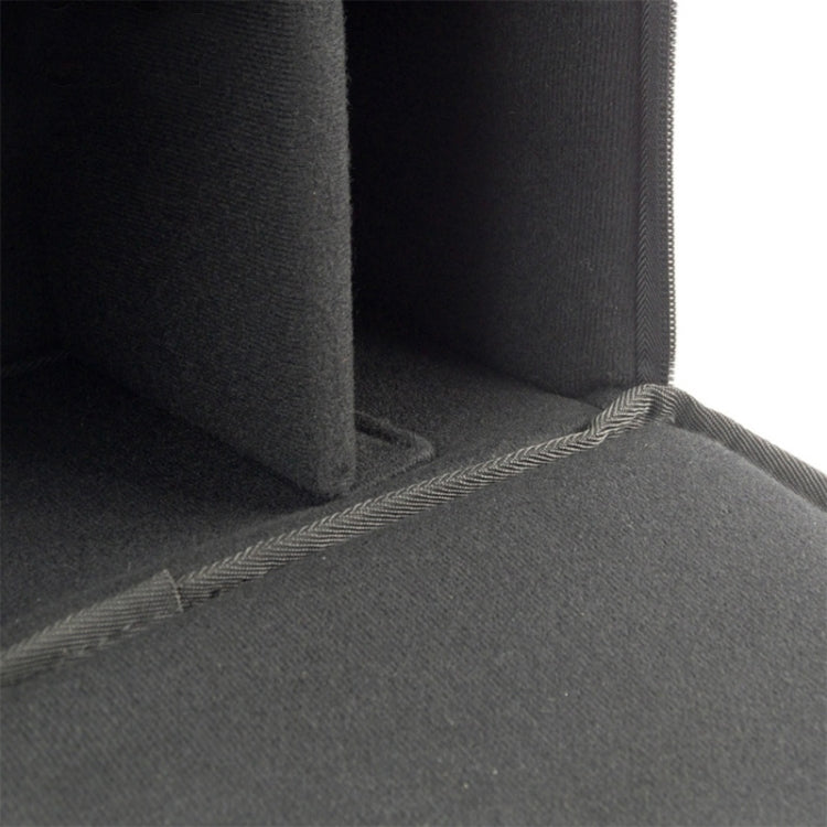 Water-resistant DSLR Padded insert Case Water-resistant Zipper Removable Partition Camera Bags(Black)