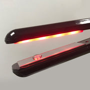 RUCHA Ultrasonic Infrared Hair Care Iron Straightener with Adjustable Upgraded LCD Display, Plug standard:EU(Black)