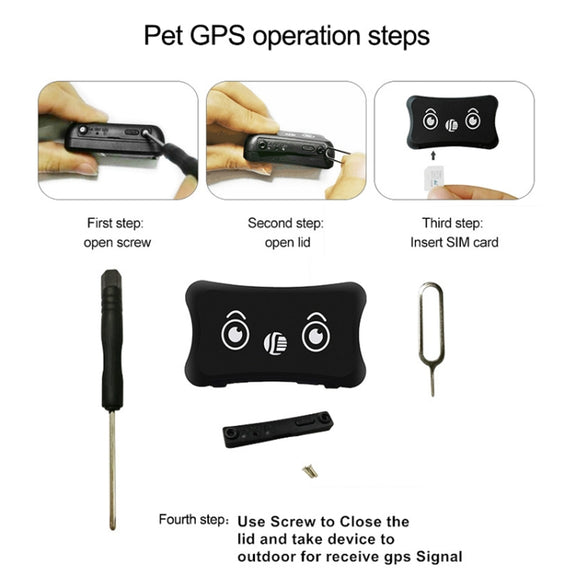TK200 2G IP67 Water-resistant GPS / GPRS / GSM Personal / Goods /  Pet / Bag Locator Pet Collar Real-time Tracking Device