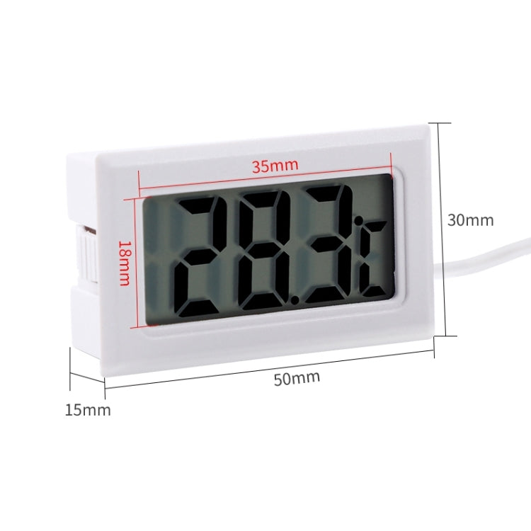 Mini LCD Indoor Digital Thermometer (Celsius Display) (White)
