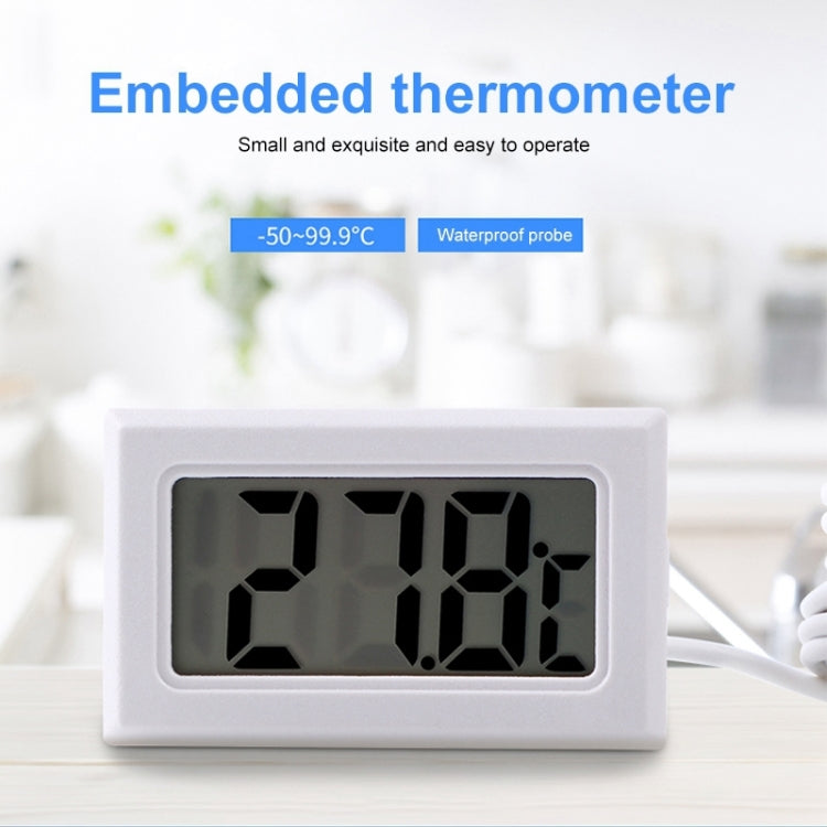 Mini LCD Indoor Digital Thermometer (Celsius Display) (White)
