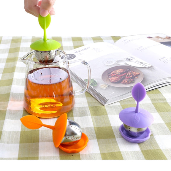 Stainless Steel Silicone Hanging Tea Bag Tea Strainers (Green)