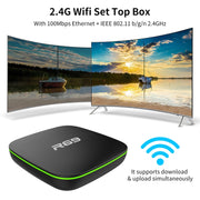 R69 1080P HD Smart TV BOX Android 4.4 Media Player with Remote Control, Quad Core Allwinner H3, RAM: 1GB, ROM: 8GB, 2.4G WiFi, LAN, US Plug
