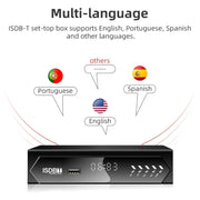 ISDB-T Satellite TV Receiver Set Top Box with Remote Control, For South America, Philippine(EU Plug)