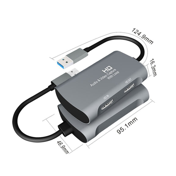 Z31 HDMI Female to HDMI Female + Audio + USB 2.0 Video Capture Box