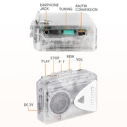 Portable Cassette Player Tape Player AM / FM Radio Receiver