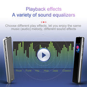 Q33 External Play MP3 Voice Control High Definition Noise Reduction Recording Pen, 4G, Support Password Protection & One-touch Recording