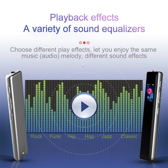 Q33 External Play MP3 Voice Control High Definition Noise Reduction Recording Pen, 4G, Support Password Protection & One-touch Recording