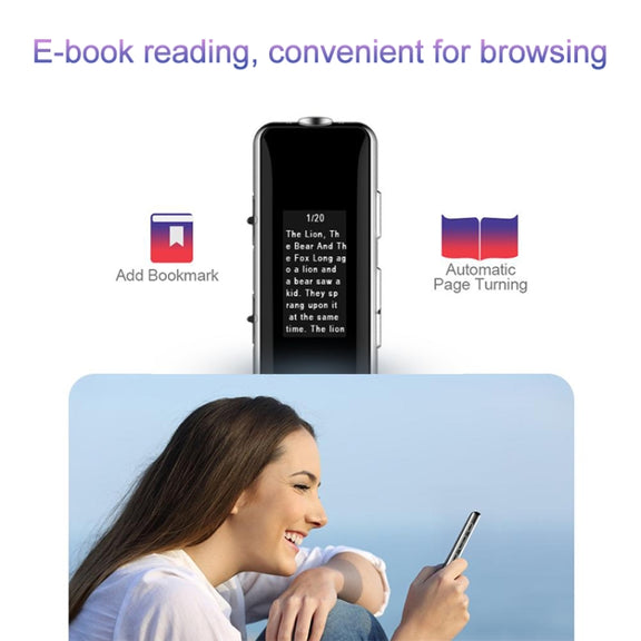 Q33 External Play MP3 Voice Control High Definition Noise Reduction Recording Pen, 4G, Support Password Protection & One-touch Recording