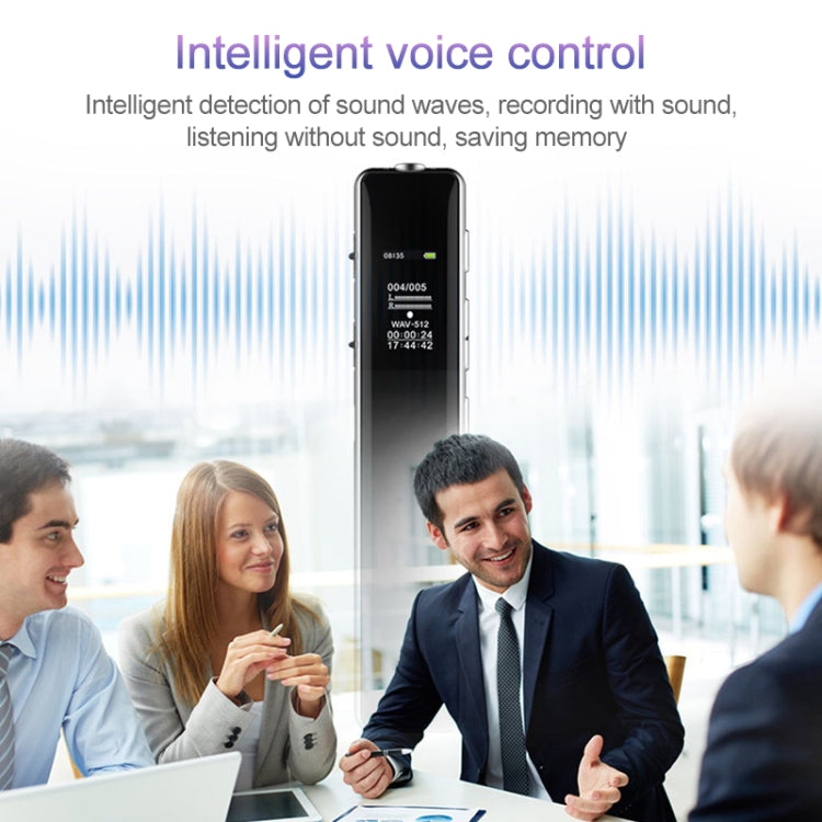 Q33 External Play MP3 Voice Control High Definition Noise Reduction Recording Pen, 4G, Support Password Protection & One-touch Recording