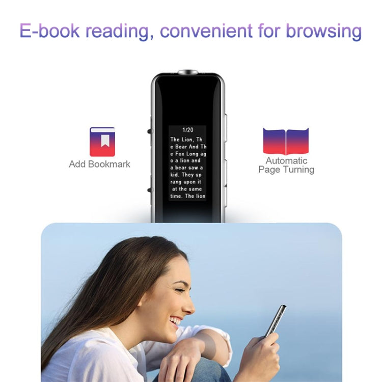 Q33 External Play MP3 Voice Control High Definition Noise Reduction Recording Pen, 8G, Support Password Protection & One-touch Recording