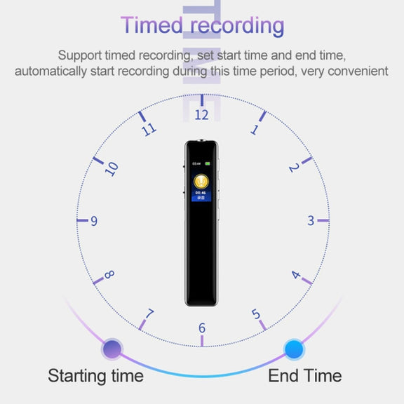Q33 External Play MP3 Voice Control High Definition Noise Reduction Recording Pen, 8G, Support Password Protection & One-touch Recording