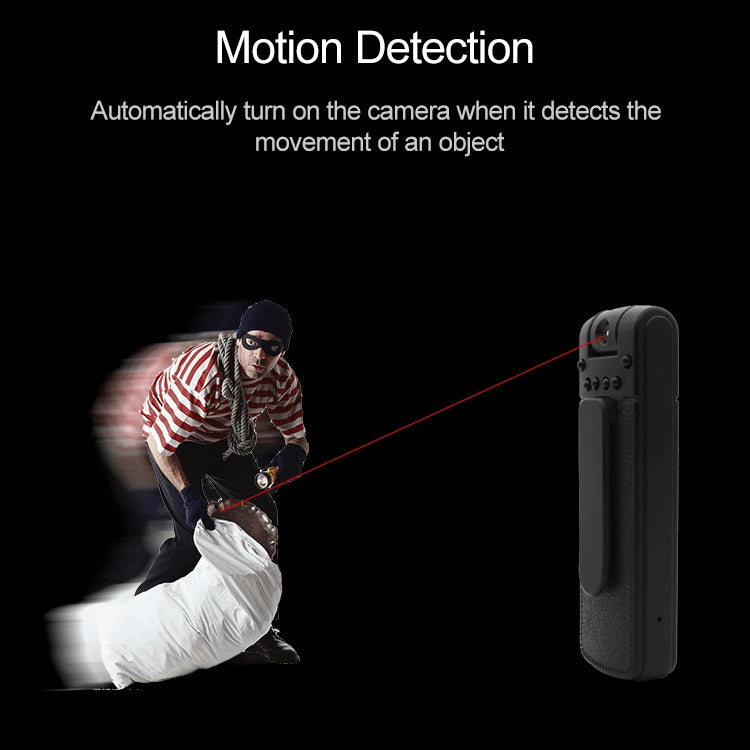 B18 Back Clip Design 1080P HD Camera Recording Pen, Support Motion Detection / Infrared Night Vision /180 Degrees Rotation Camera / TF Card (Silver Grey)