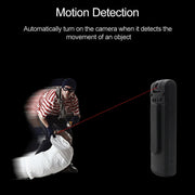 B18 Back Clip Design 1080P HD Camera Recording Pen, Support Motion Detection / Infrared Night Vision /180 Degrees Rotation Camera / TF Card (Silver Grey)