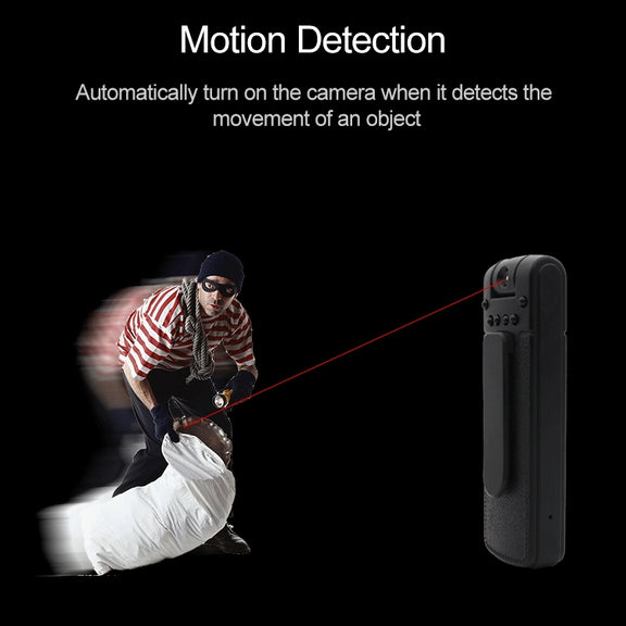 B18 Back Clip Design 1080P HD Camera Recording Pen, Support Motion Detection / Infrared Night Vision /180 Degrees Rotation Camera / TF Card (Silver Grey)