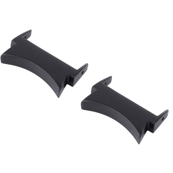 1 Pair For Samsung Galaxy Watch4 40mm / 44mm Smart Watch Watchband Connector Converter (Black)