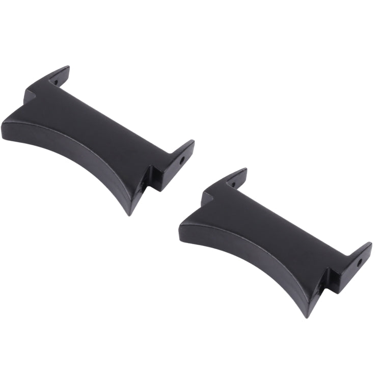 1 Pair For Samsung Galaxy Watch4 40mm / 44mm Smart Watch Watchband Connector Converter (Black)