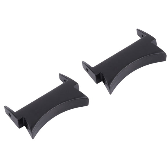 1 Pair For Samsung Galaxy Watch4 40mm / 44mm Smart Watch Watchband Connector Converter (Black)