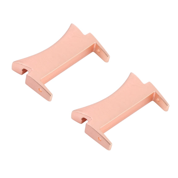 1 Pair For Samsung Galaxy Watch4 40mm / 44mm Smart Watch Watchband Connector Converter (Rose Gold)