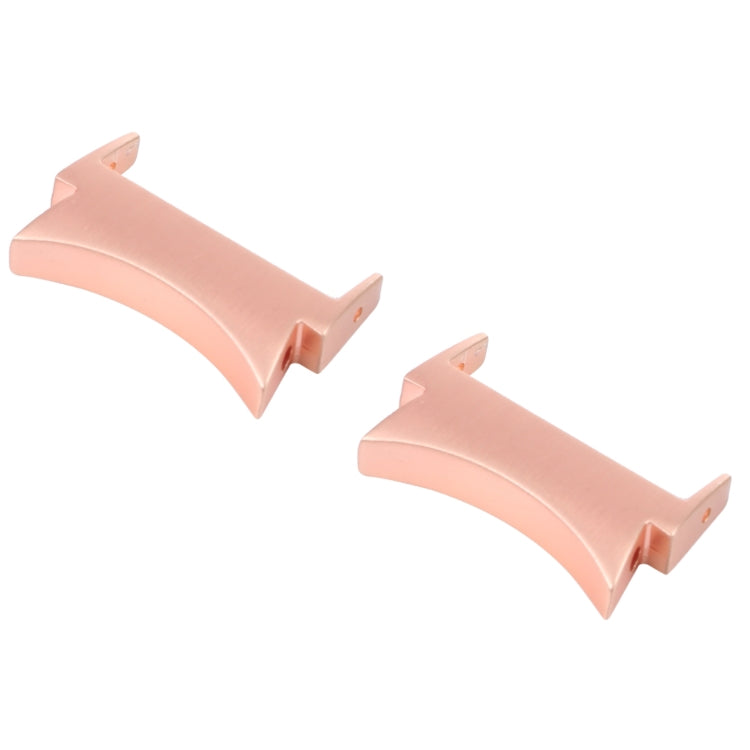 1 Pair For Samsung Galaxy Watch4 40mm / 44mm Smart Watch Watchband Connector Converter (Rose Gold)