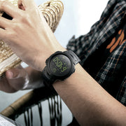SKMEI 1301 Multifunction 50m Water-resistant Sports Bluetooth Smart Watch, Compatible with Android & iOS System(Army Green)