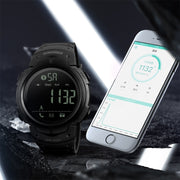 SKMEI 1301 Multifunction 50m Water-resistant Sports Bluetooth Smart Watch, Compatible with Android & iOS System(Army Green)