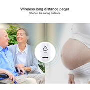 VOYE V025F Home Music Remote Control Wireless Doorbell with 38 Polyphony Sounds, US Plug(White)