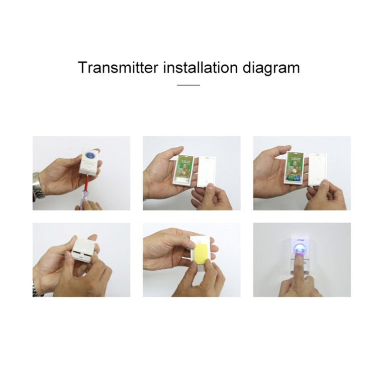 VOYE V009A Home Music Remote Control Wireless Doorbell with 38 Polyphony Sounds, US Plug (White)