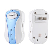 VOYE V008B Home Music Remote Control Wireless Doorbell with 38 Polyphony Sounds, US Plug (White)