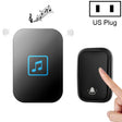 CACAZI FA86 Self-Powered Smart Home Wireless Doorbell, US Plug(Black) - Wireless Doorbell by CACAZI | Online Shopping South Africa | PMC TechLife