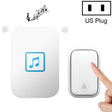 CACAZI FA86 Self-Powered Smart Home Wireless Doorbell, US Plug(White) - Wireless Doorbell by CACAZI | Online Shopping South Africa | PMC TechLife | Buy Now Pay Later Mobicred