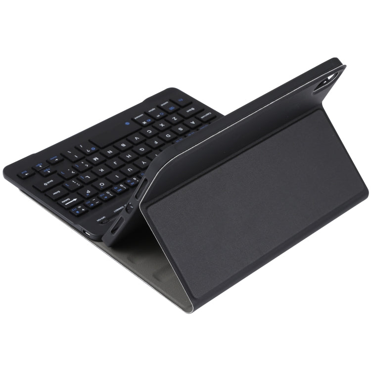 A06 Detachable Lambskin Texture Ultra-thin TPU Bluetooth Keyboard Leather Tablet Case with Stand For iPad mini 6 (Black)