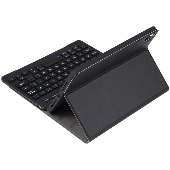 A06 Detachable Lambskin Texture Ultra-thin TPU Bluetooth Keyboard Leather Tablet Case with Stand For iPad mini 6 (Black)