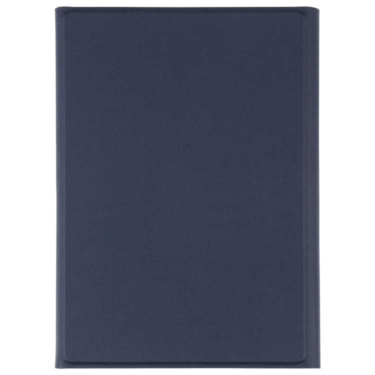 A06 Detachable Lambskin Texture Ultra-thin TPU Bluetooth Keyboard Leather Tablet Case with Stand For iPad mini 6 / mini 7 (Blue)