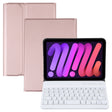 A06 Detachable Lambskin Texture Ultra-thin TPU Bluetooth Keyboard Leather Tablet Case with Stand For iPad mini 6 (Rose Gold) - For iPad mini by PMC TechLife | Online Shopping South Africa | PMC TechLife