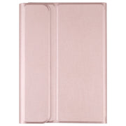 A06 Detachable Lambskin Texture Ultra-thin TPU Bluetooth Keyboard Leather Tablet Case with Stand For iPad mini 6 (Rose Gold)