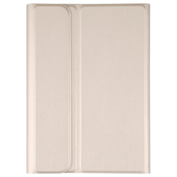 A06S Detachable Lambskin Texture Ultra-thin TPU Backlight Bluetooth Keyboard Leather Tablet Case with Stand For iPad mini 6 (Gold)