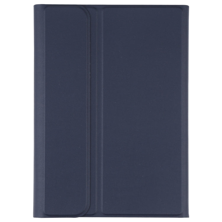 A06S Detachable Lambskin Texture Ultra-thin TPU Backlight Bluetooth Keyboard Leather Tablet Case with Stand For iPad mini 6 (Blue)